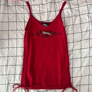Harley Davidson Red Tank Top